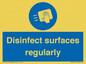 MH6017: Disinfect surfaces regularly