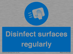 MH6017: Disinfect surfaces regularly