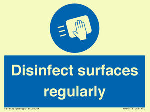 MH6017: Disinfect surfaces regularly