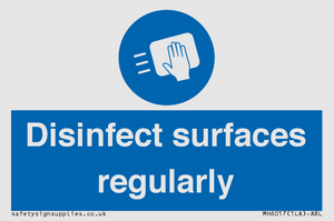 MH6017: Disinfect surfaces regularly