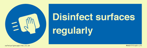 MH6017: Disinfect surfaces regularly