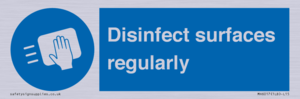 MH6017: Disinfect surfaces regularly