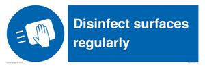 MH6017: Disinfect surfaces regularly