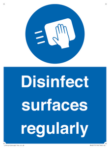 MH6017: Disinfect surfaces regularly
