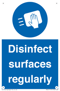 MH6017: Disinfect surfaces regularly