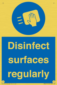 MH6017: Disinfect surfaces regularly