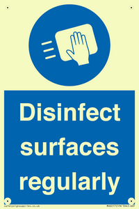 MH6017: Disinfect surfaces regularly