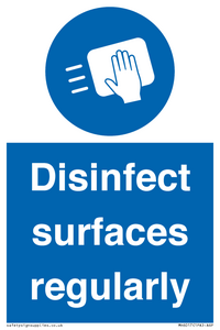 MH6017: Disinfect surfaces regularly