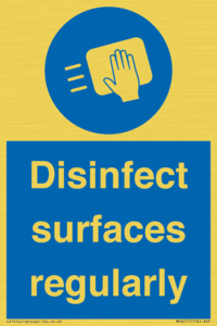 MH6017: Disinfect surfaces regularly