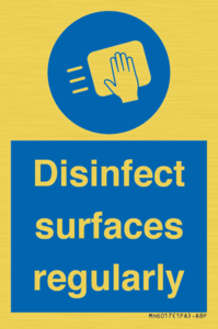 MH6017: Disinfect surfaces regularly