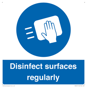 MH6017: Disinfect surfaces regularly