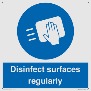 MH6017: Disinfect surfaces regularly