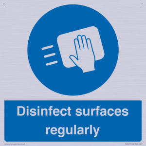MH6017: Disinfect surfaces regularly
