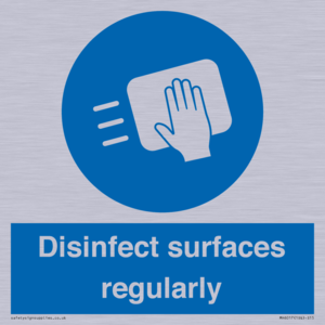 MH6017: Disinfect surfaces regularly