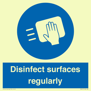 MH6017: Disinfect surfaces regularly