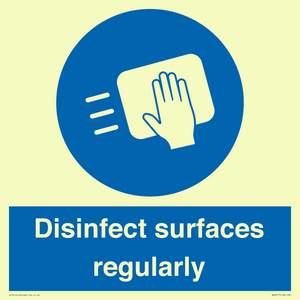 MH6017: Disinfect surfaces regularly