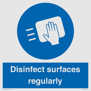 MH6017: Disinfect surfaces regularly
