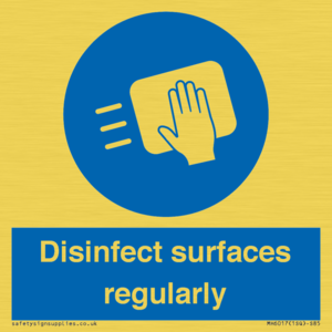 MH6017: Disinfect surfaces regularly