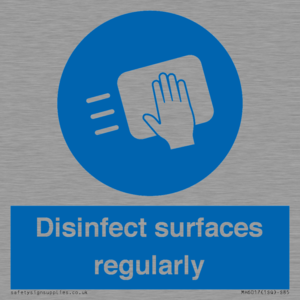 MH6017: Disinfect surfaces regularly