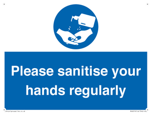 MH6019: Please sanitise your hands regularly