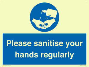 MH6019: Please sanitise your hands regularly