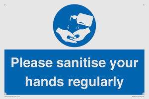 MH6019: Please sanitise your hands regularly