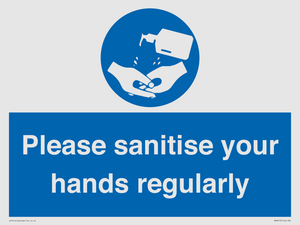 MH6019: Please sanitise your hands regularly