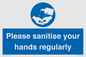 MH6019: Please sanitise your hands regularly