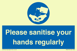 MH6019: Please sanitise your hands regularly