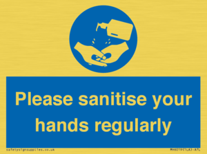 MH6019: Please sanitise your hands regularly