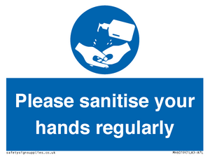 MH6019: Please sanitise your hands regularly