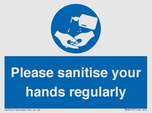 MH6019: Please sanitise your hands regularly