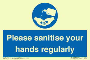 MH6019: Please sanitise your hands regularly