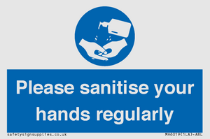 MH6019: Please sanitise your hands regularly