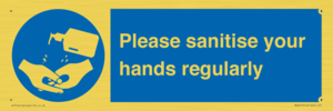 MH6019: Please sanitise your hands regularly