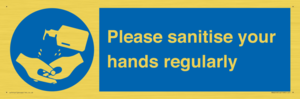 MH6019: Please sanitise your hands regularly