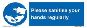 MH6019: Please sanitise your hands regularly