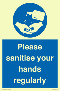 MH6019: Please sanitise your hands regularly