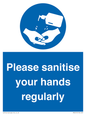 MH6019: Please sanitise your hands regularly