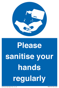 MH6019: Please sanitise your hands regularly