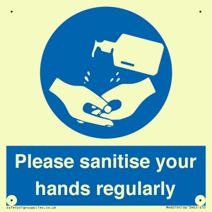 MH6019: Please sanitise your hands regularly