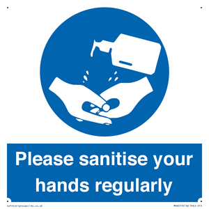 MH6019: Please sanitise your hands regularly