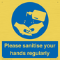 MH6019: Please sanitise your hands regularly