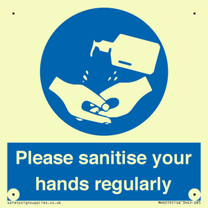 MH6019: Please sanitise your hands regularly