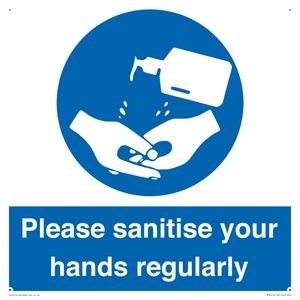 MH6019: Please sanitise your hands regularly