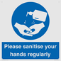MH6019: Please sanitise your hands regularly