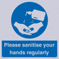 MH6019: Please sanitise your hands regularly