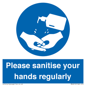 MH6019: Please sanitise your hands regularly