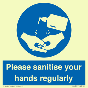 MH6019: Please sanitise your hands regularly