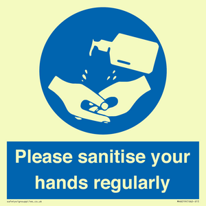 MH6019: Please sanitise your hands regularly